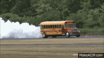 Jetbus burning